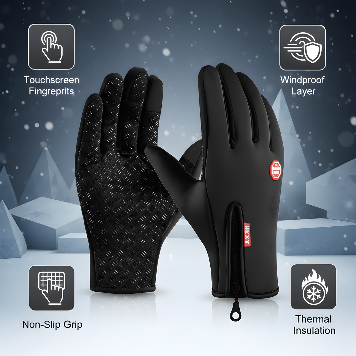 Heatora™ Touchscreen Winter Gloves